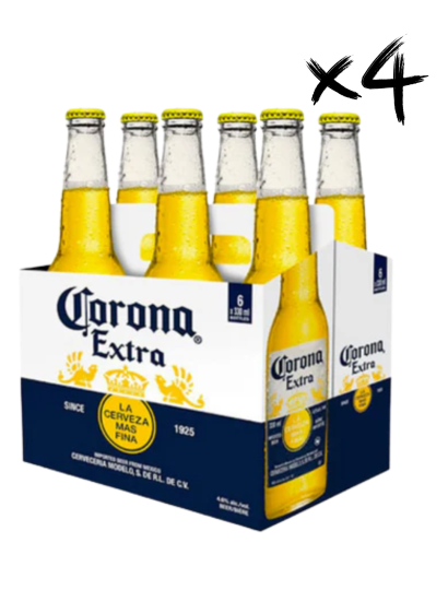 4 Six pack Corona 330cc