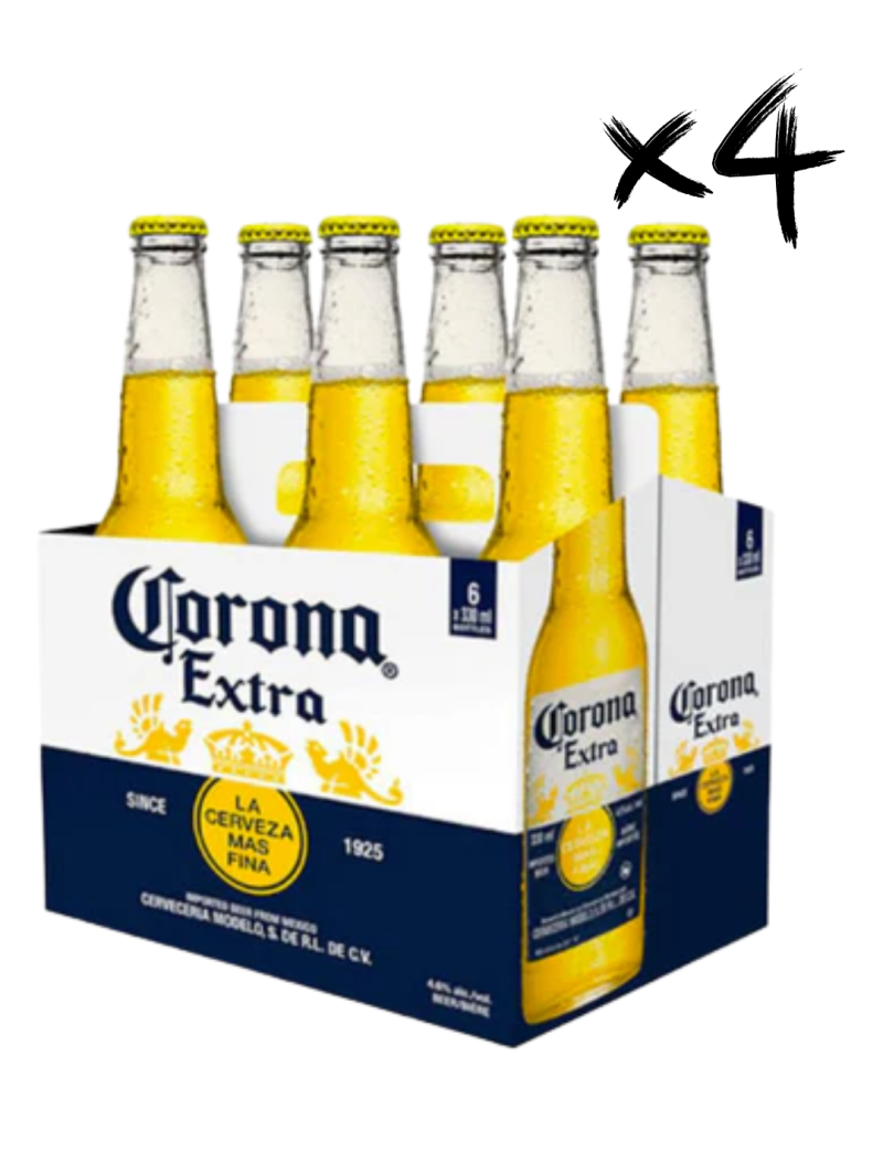 4 Six pack Corona 330cc